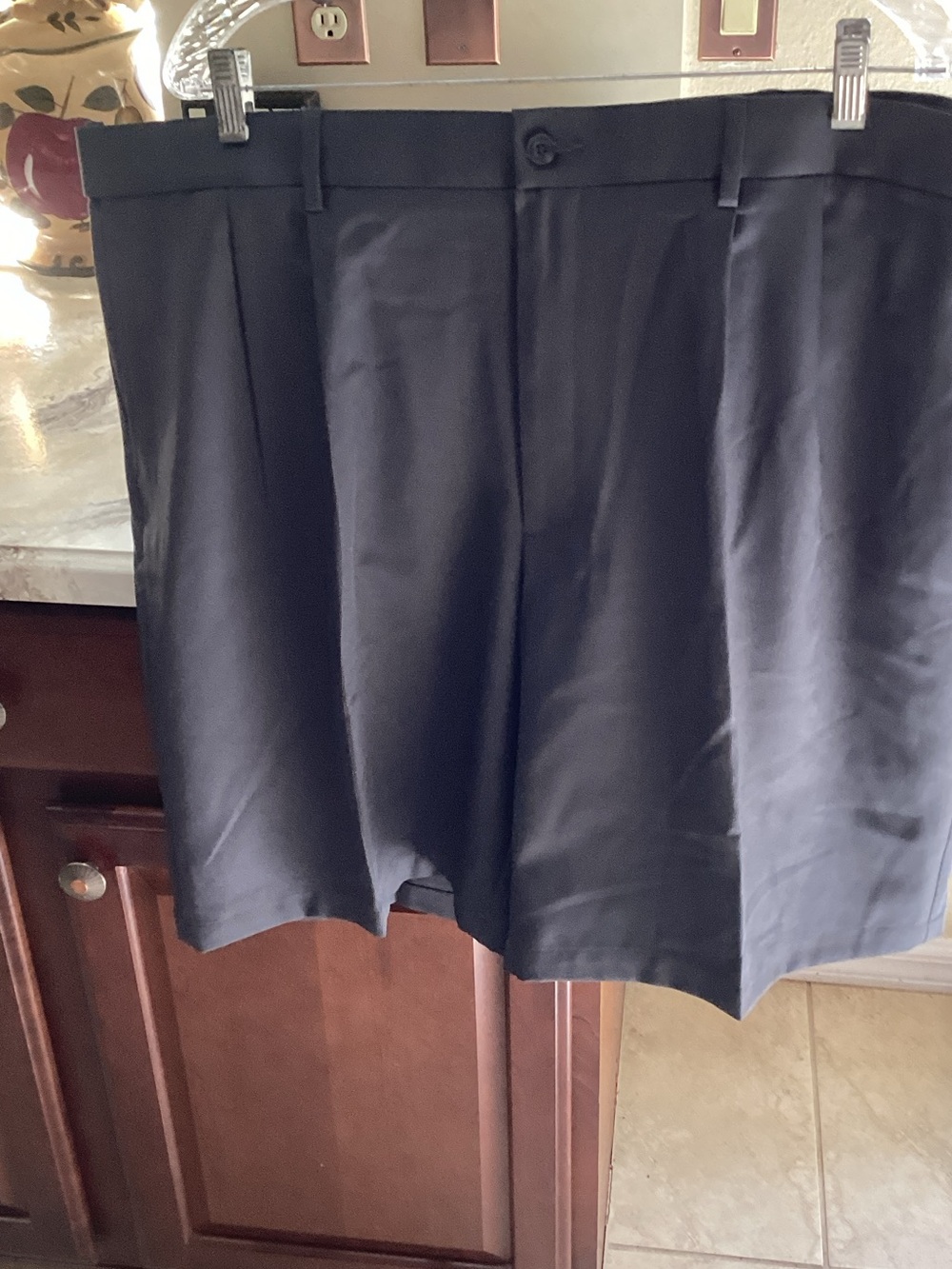 PGA Tour Gray Flat-Front Golf Shorts